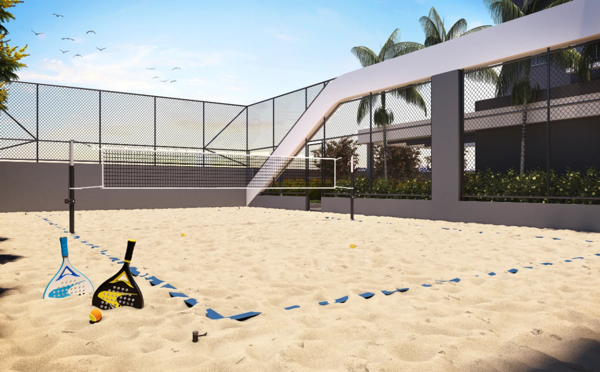 Quadra de beach tennis